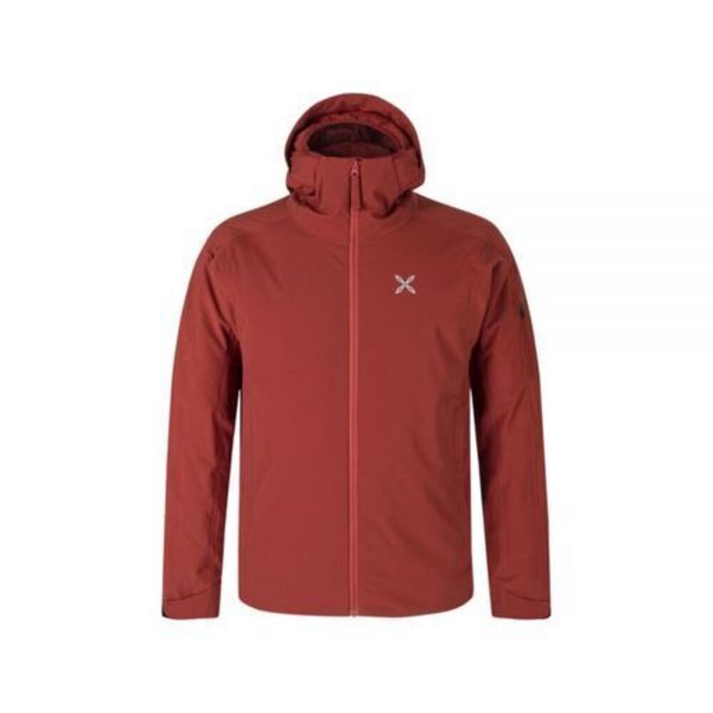 MONTURA Hooded Red Jacket With Streamlined Silhouette